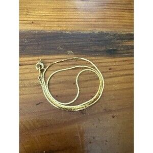 Vintage KOREA 14KGP Yellow Gold Plated 16" Chain Necklace Beautiful!